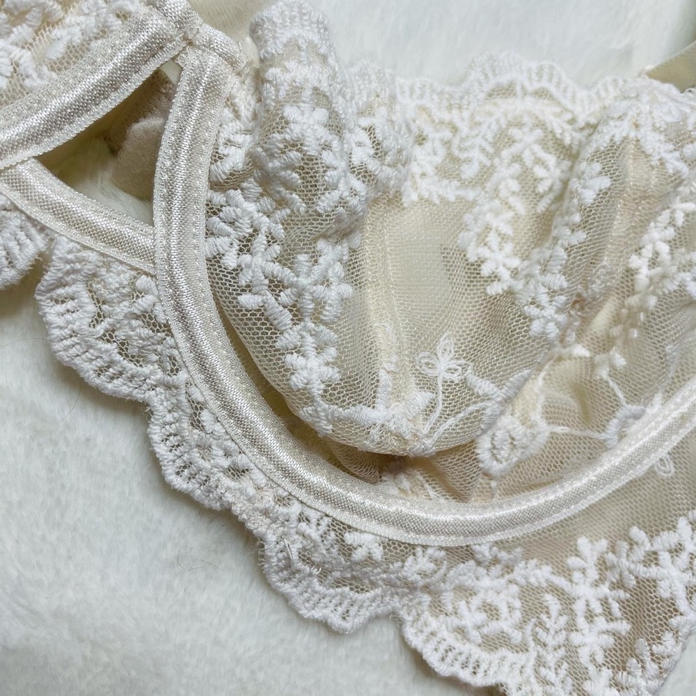 Free People Bustier Creme Bralette - Picture 3 of 5